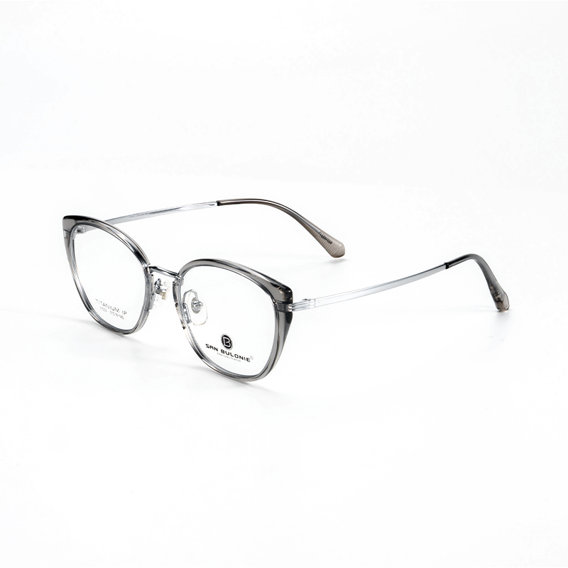 SAN BULONIE Fashionable Cat-Eye TR Ring Eyeglasses Frames