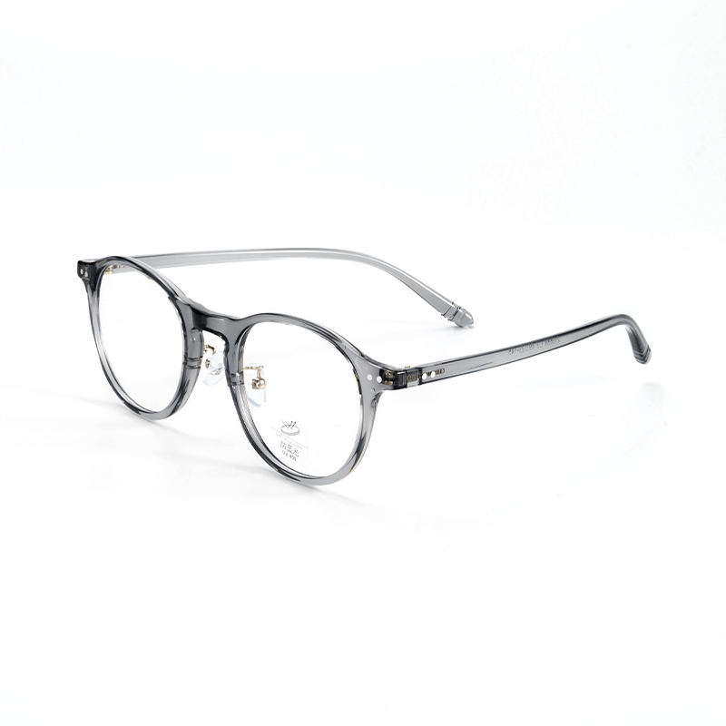 Ultra-Light TR Retro Round Frame Glasses Frame With Nose Pads