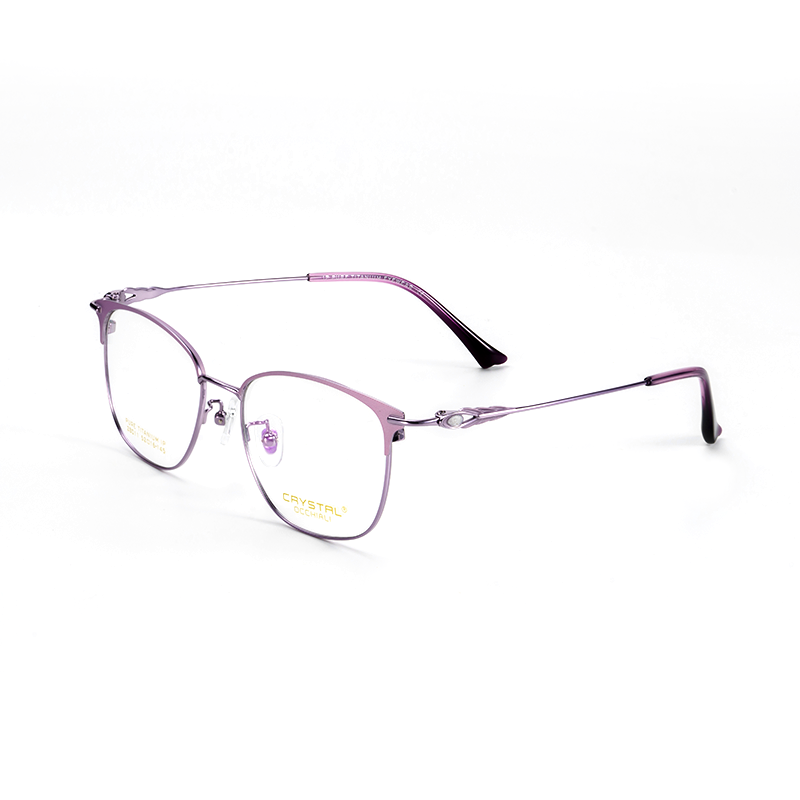CRYSTAL Light Luxury Ladies Pure Titanium Glasses Frames