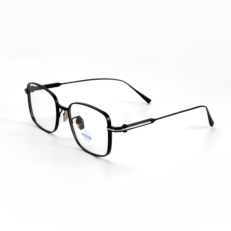 CRYSTAL Retro Design Thickened Pure Titanium Glasses Frames