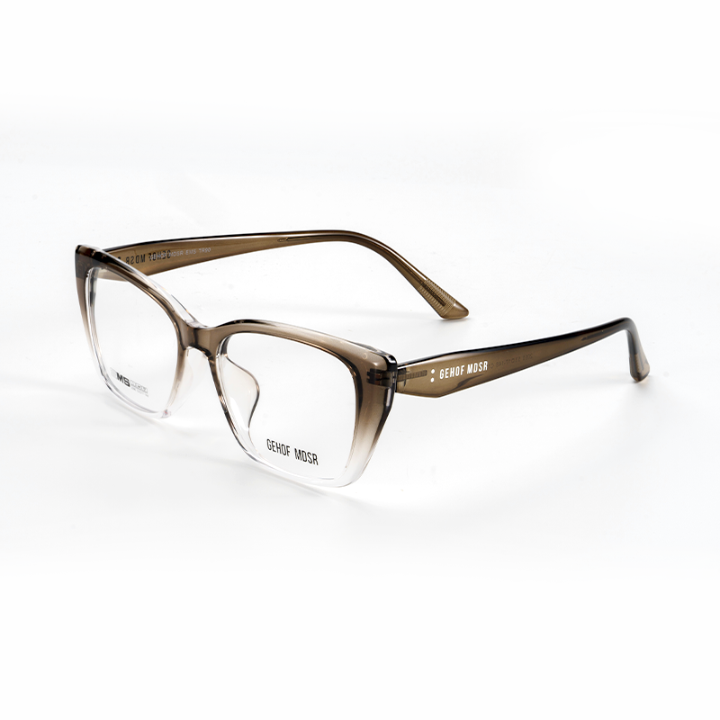 EMS Modern Retro Cat-Eye Square Frame Eyeglasses