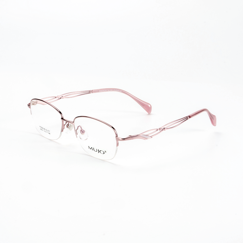 MUJO Exquisite Lady's Semi-Rim Glasses Frame