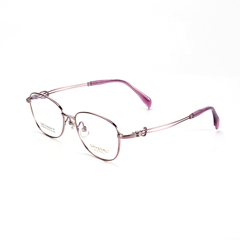 CRYSTAL Elegant Beauty High-End Pure Titanium Glasses Frames