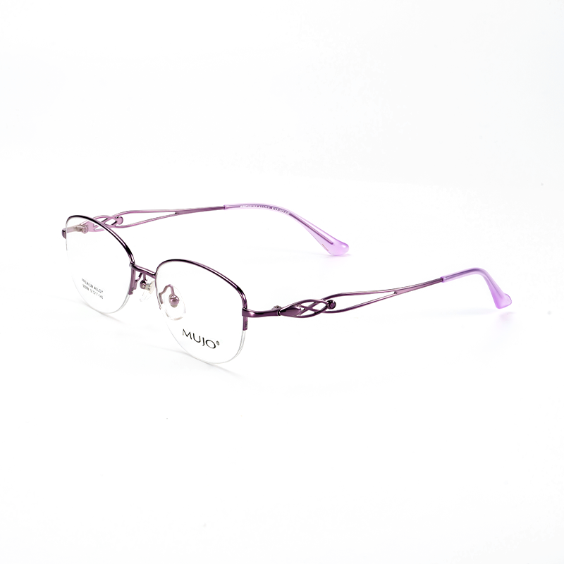 MUJO Gentle and Intelligent Women's Metal Glasses Frame