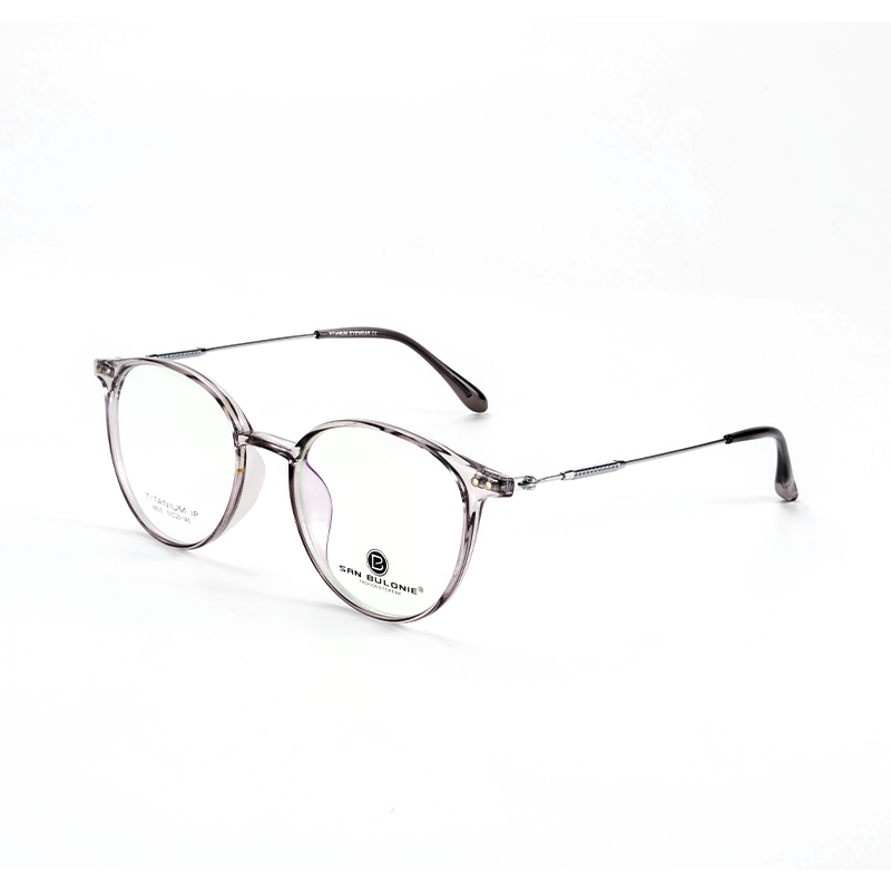 SAN BULONIE Versatile Small Round Frame Eyeglasses for Commute